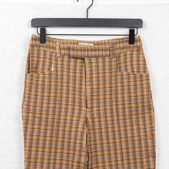 URBAN OUTFFITTERS Mensy Plaid Straight Crop Trouser Pants Academia Twee Hippie 4 - Picture 3 of 11